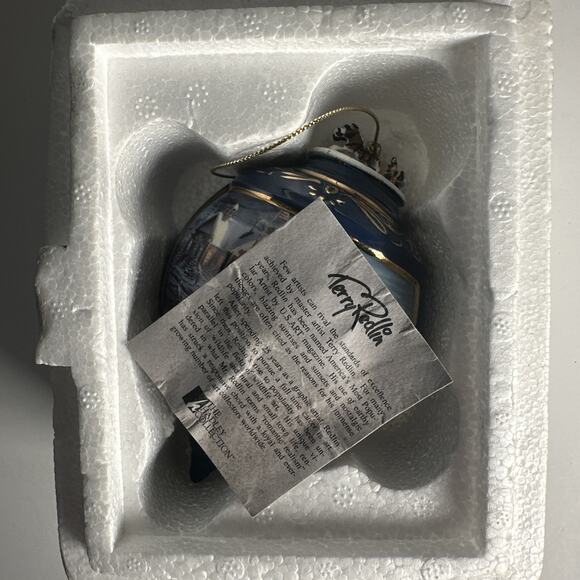 Terry Redlin Ornament 1999 Holiday Memories Bradford Christmas Heirloom Vintage - Picture 6 of 6